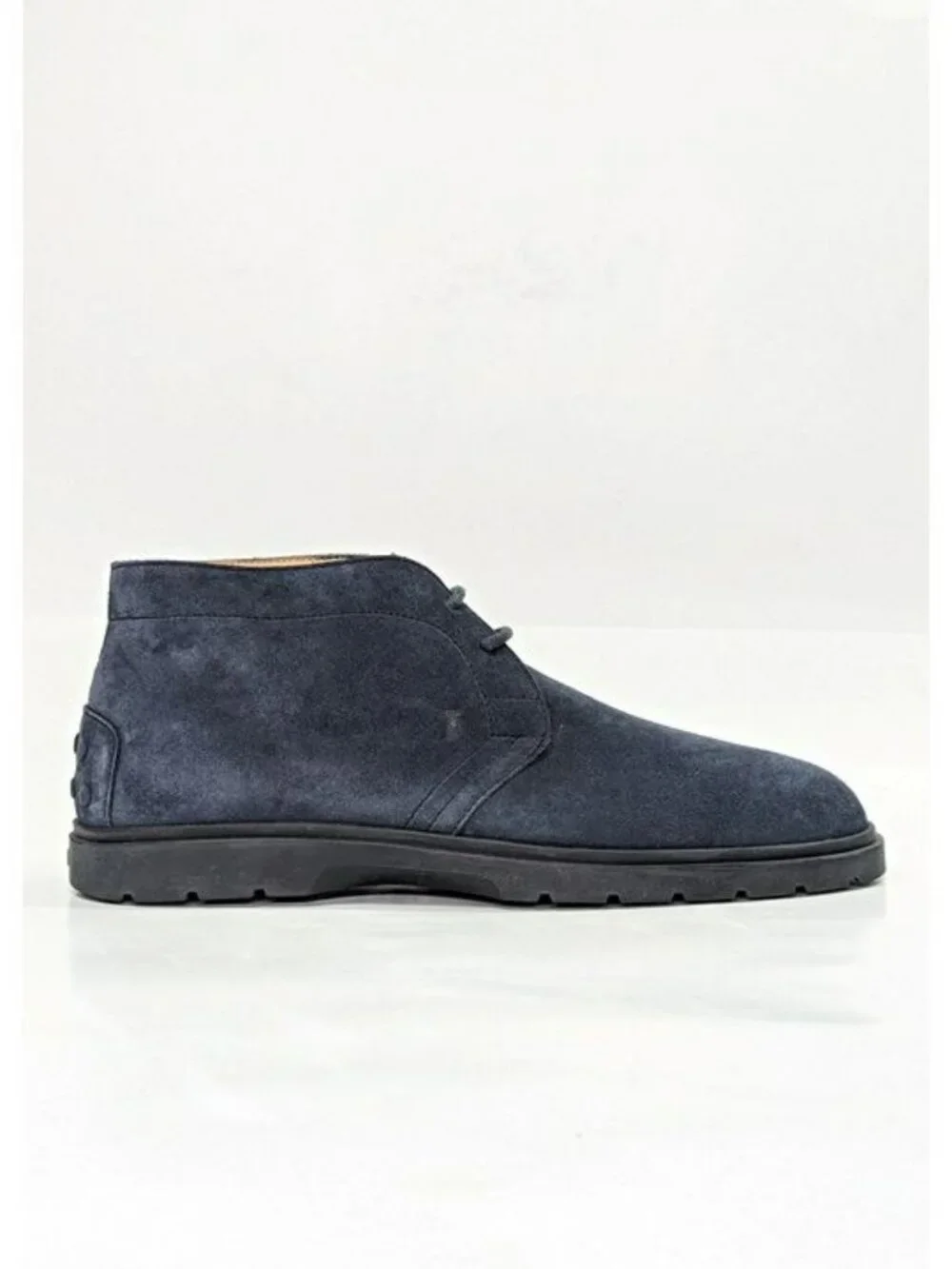 Tod's Men’s Blue Suede Desert Round Toe Ankle Boots Size 8.5 (MSRP $775)